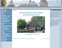 Tablet Screenshot of heimatverein-gemen.de